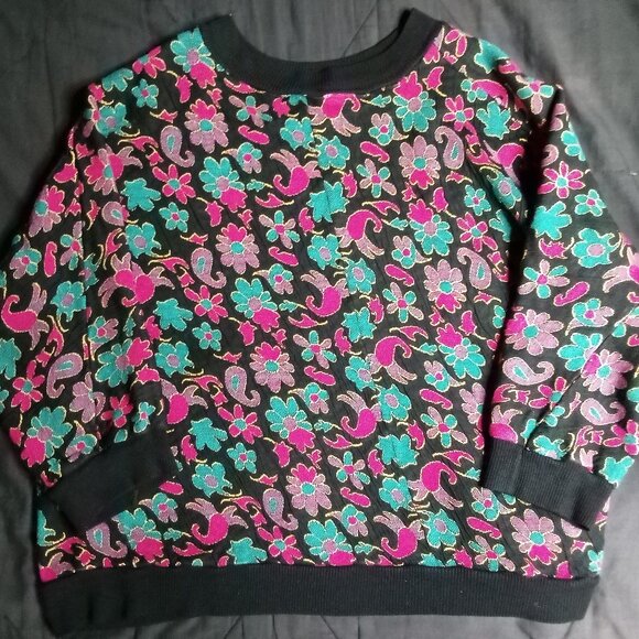 Vintage Loom Wear Floral AOP Crewneck Sweatshirt - Picture 3 of 6